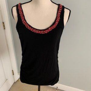 White House Black Market Beaded dressy top